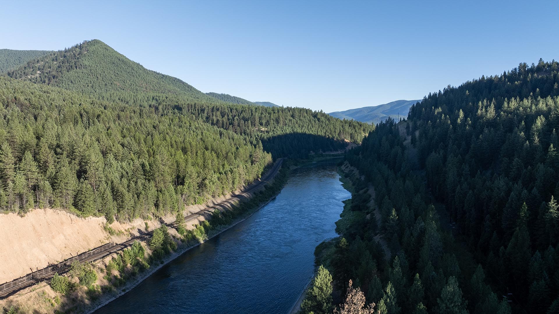 rail along the clark fork montana clark fork timeless river retreat