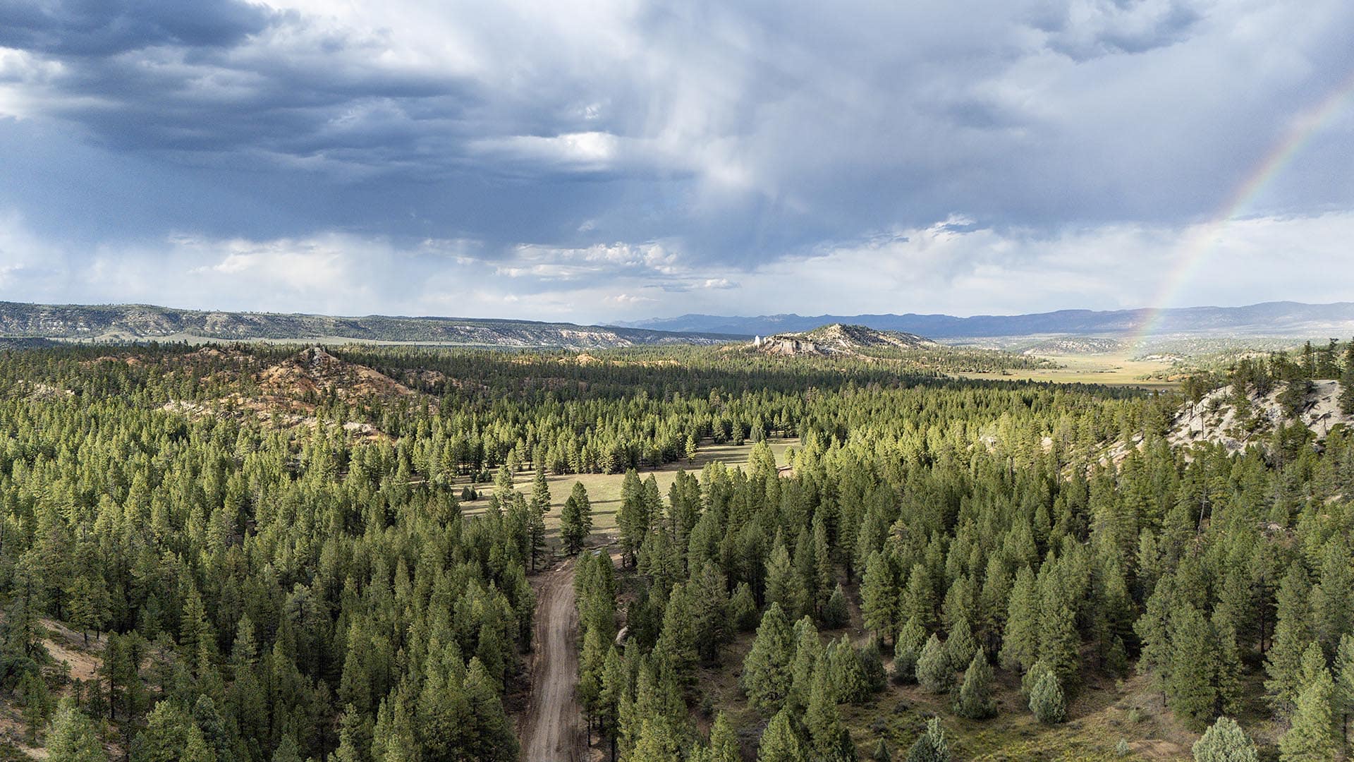 rainbow over expansive forest lots for sale utah elk ridge estates