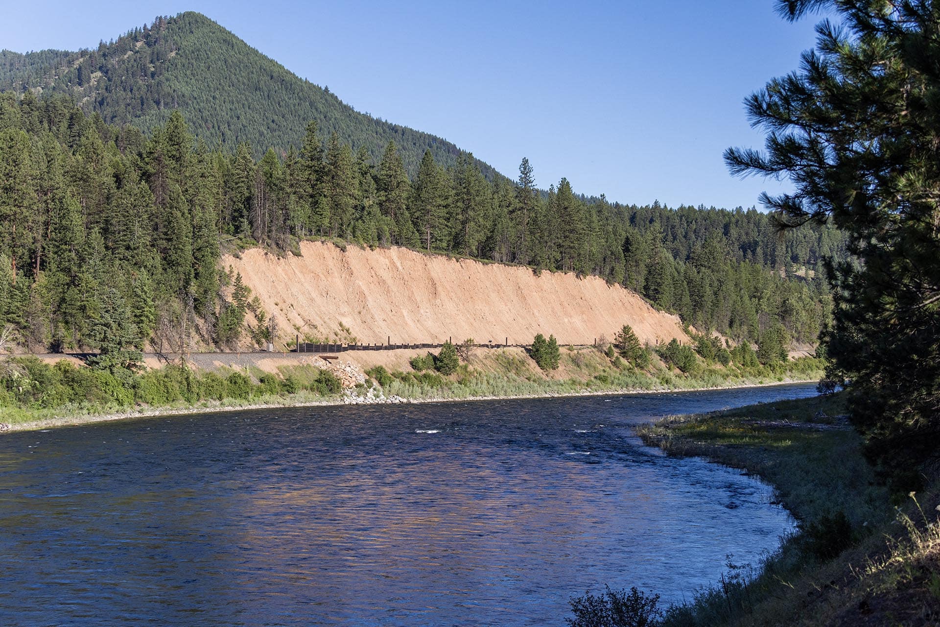 river frontage railroad bluff montana clark fork timeless river retreat