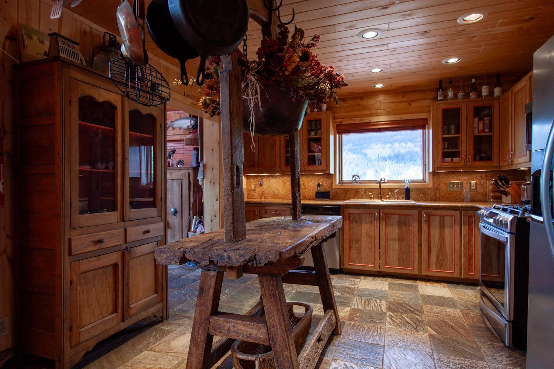 rustic kitchen interior for sale colorado emerald ranch