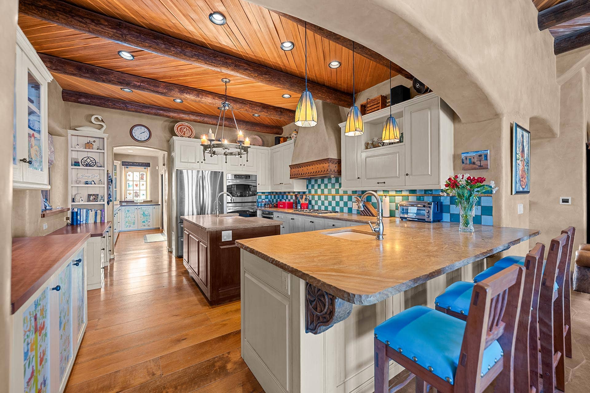 southwestern style kitchen new mexico hacienda de suenos