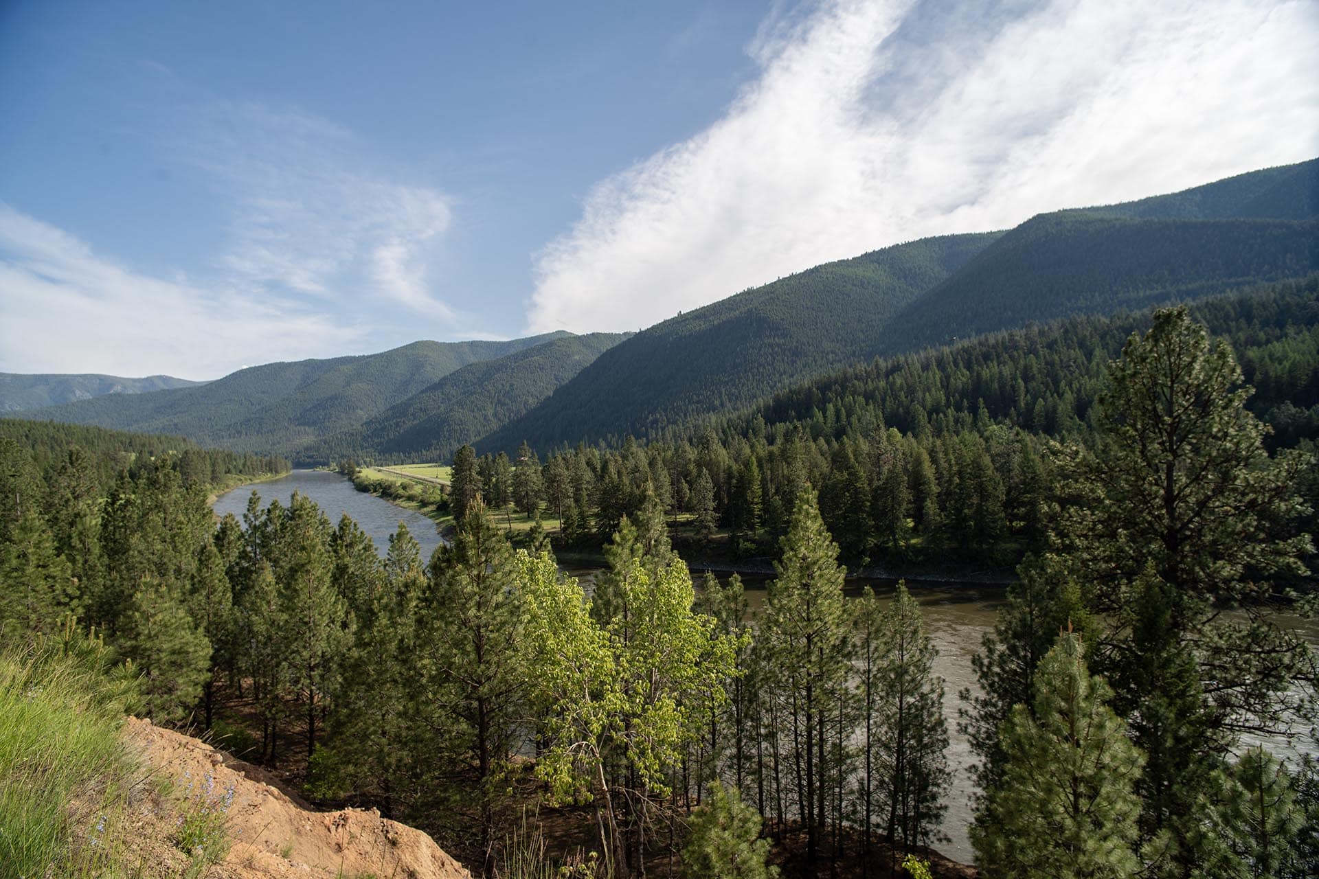 timbered riverfront montana clark fork timeless river retreat