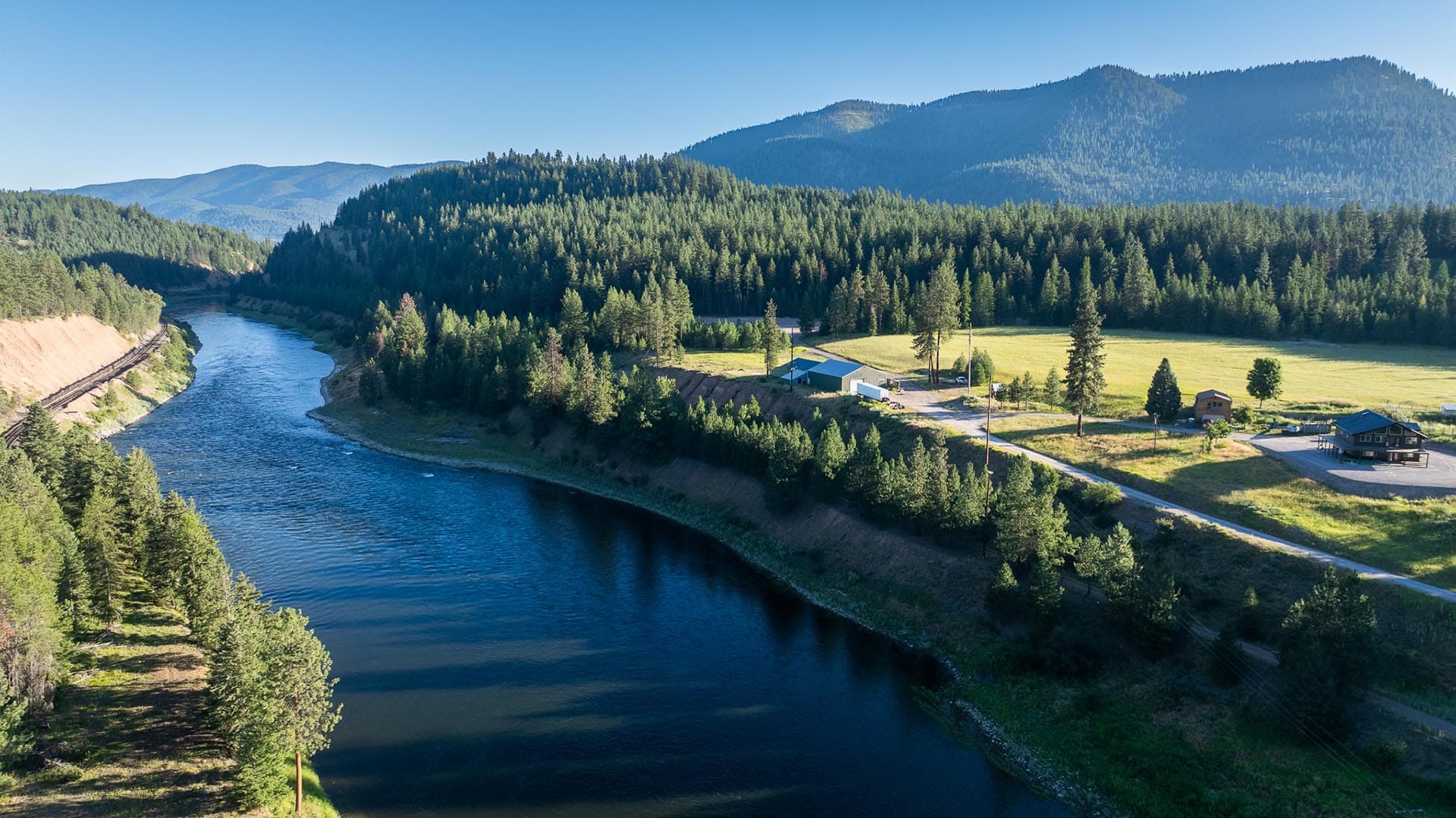 trains montana Clark Fork timeless river retreat