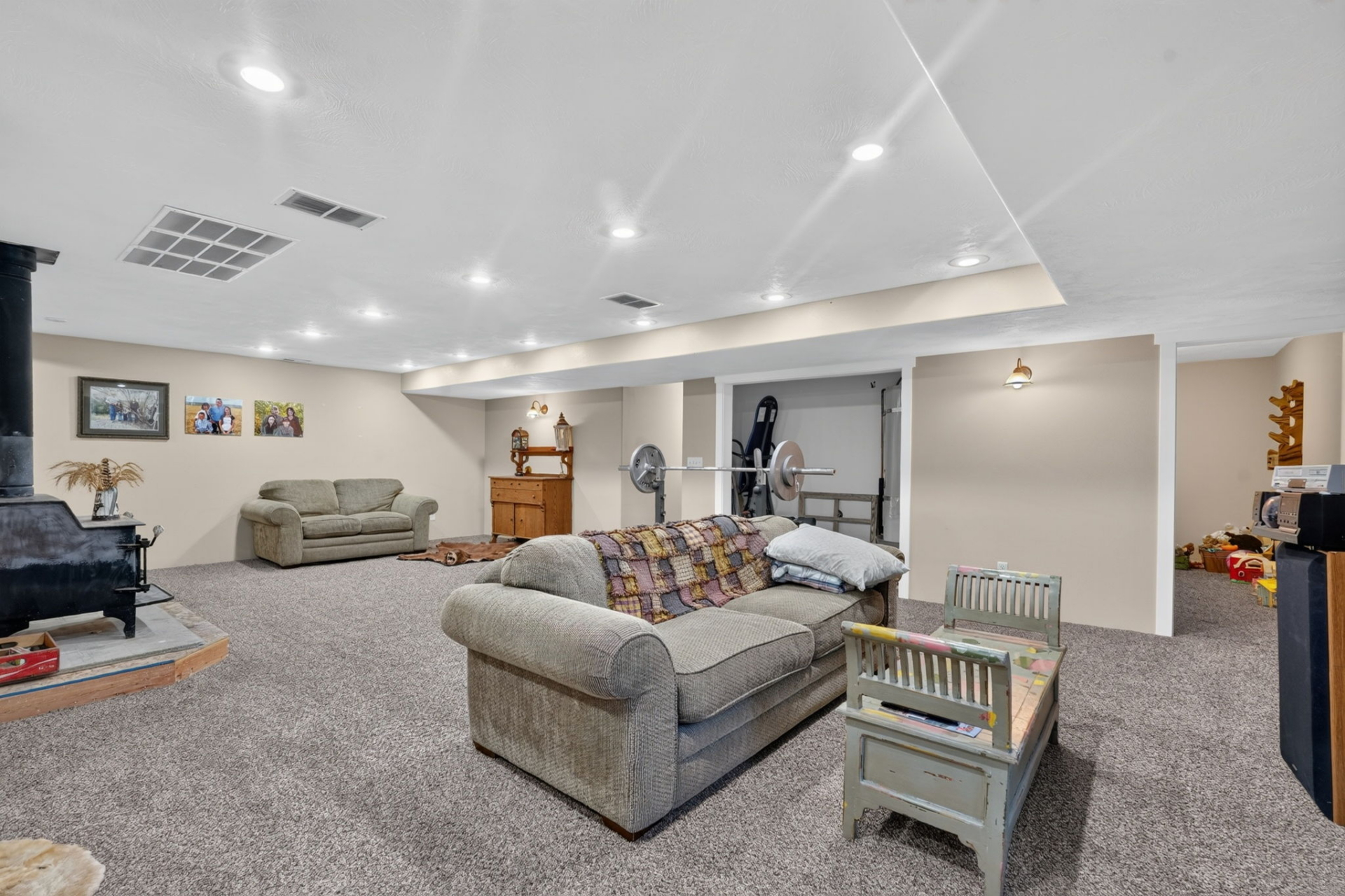 Country Home Basement Idaho Sand Creek Farmstead
