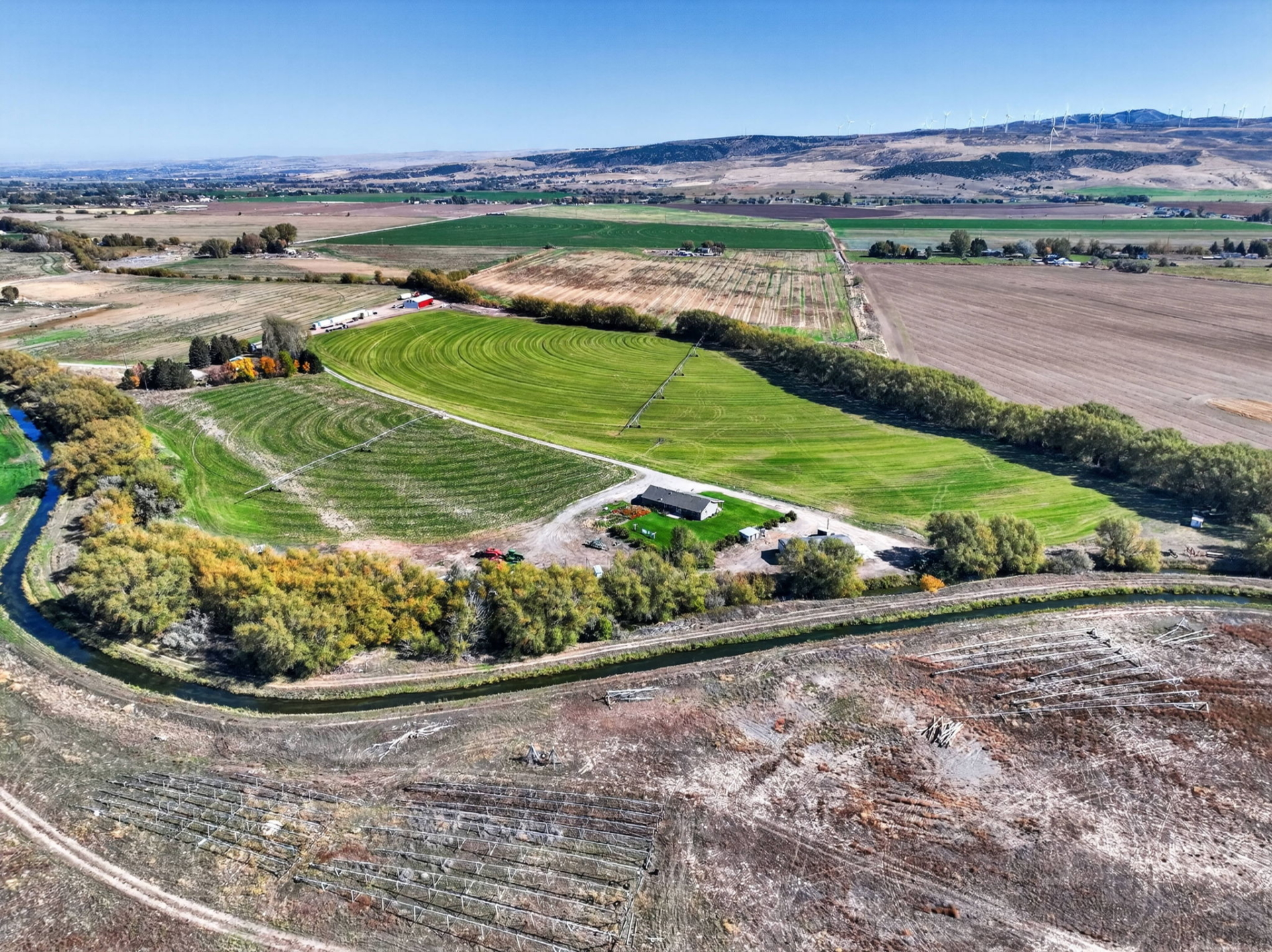 Tree Lined Farm Idaho Sand Creek Farmstead