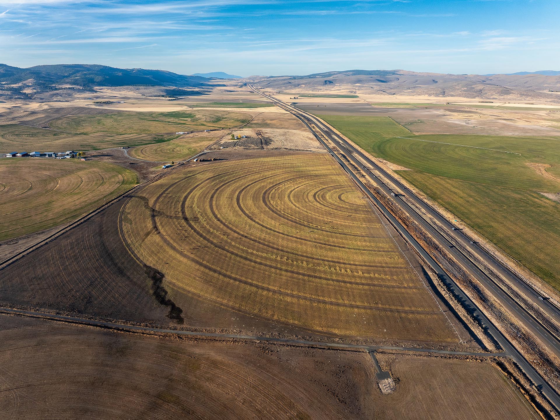 circular irrigated fields ranch property for sale oregon north powder farm