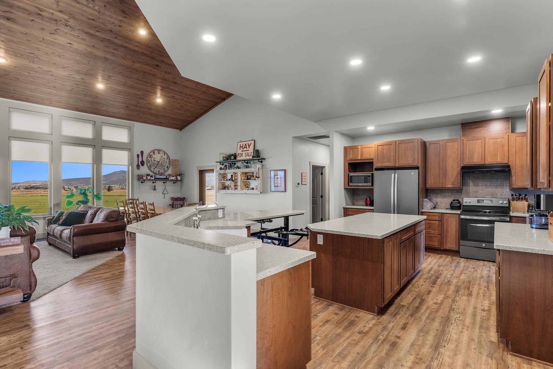 open kitchen space