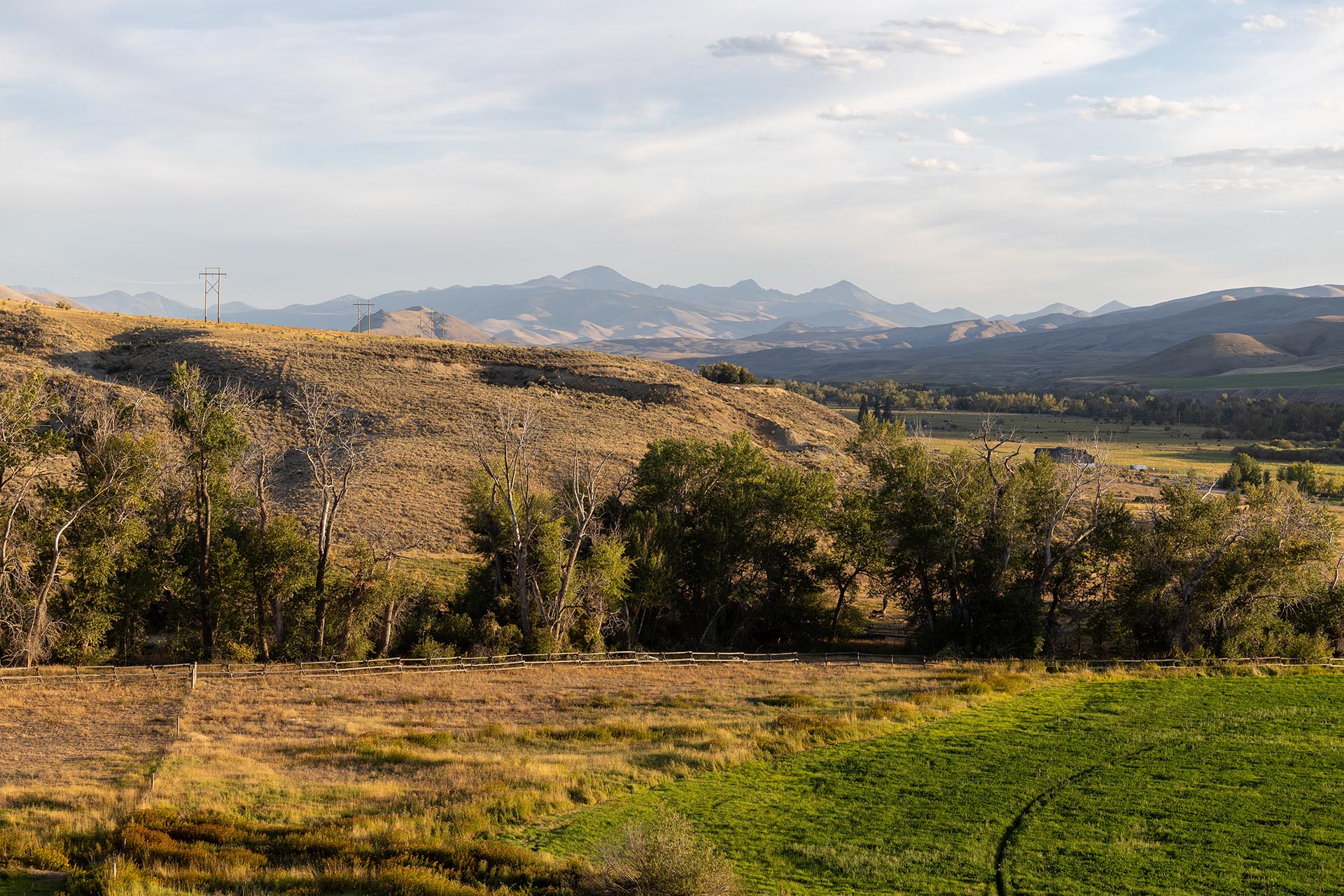 hazy ranch view idaho jackson corner ranch