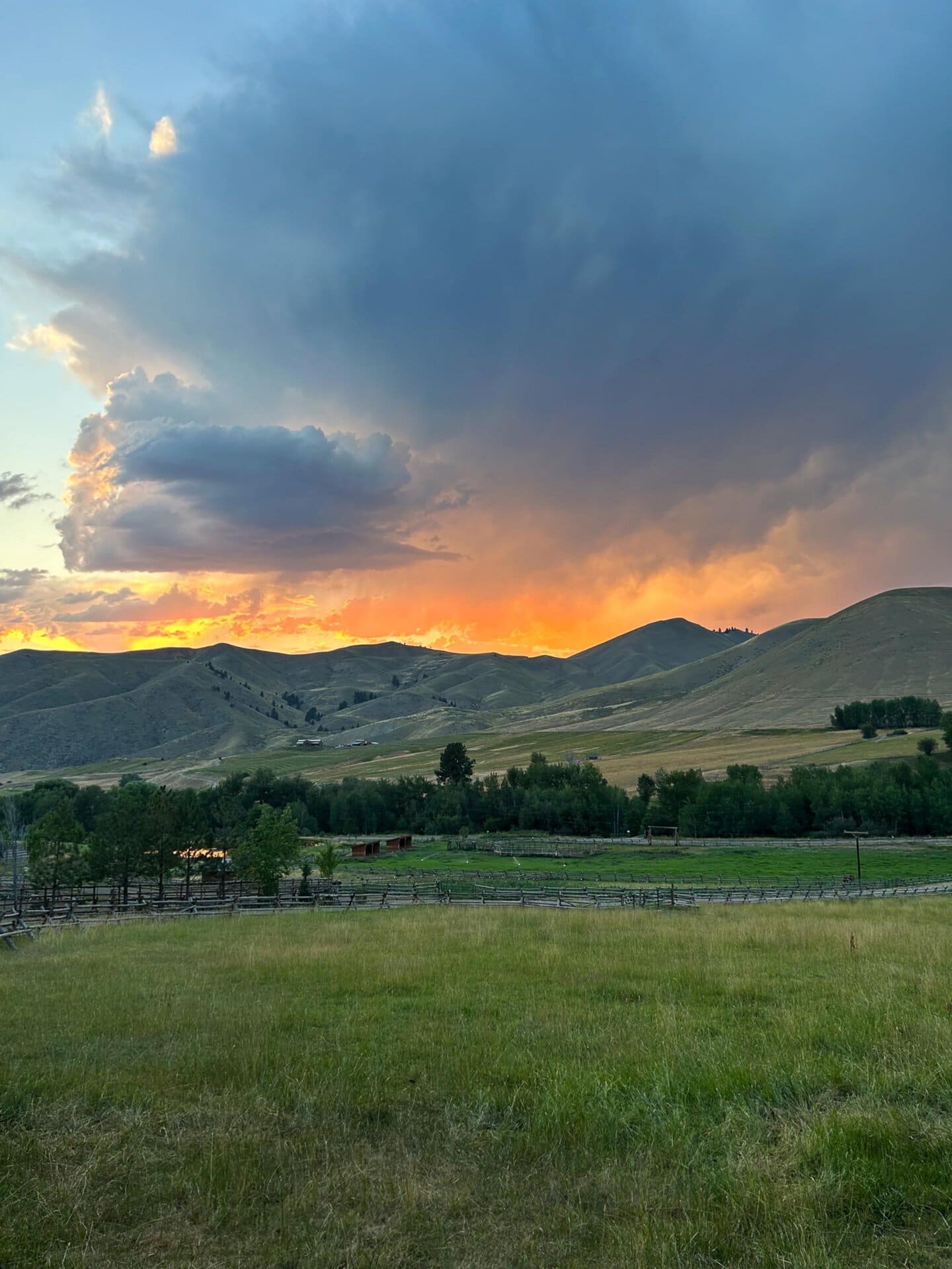 idyllic country setting idaho north fork meadows