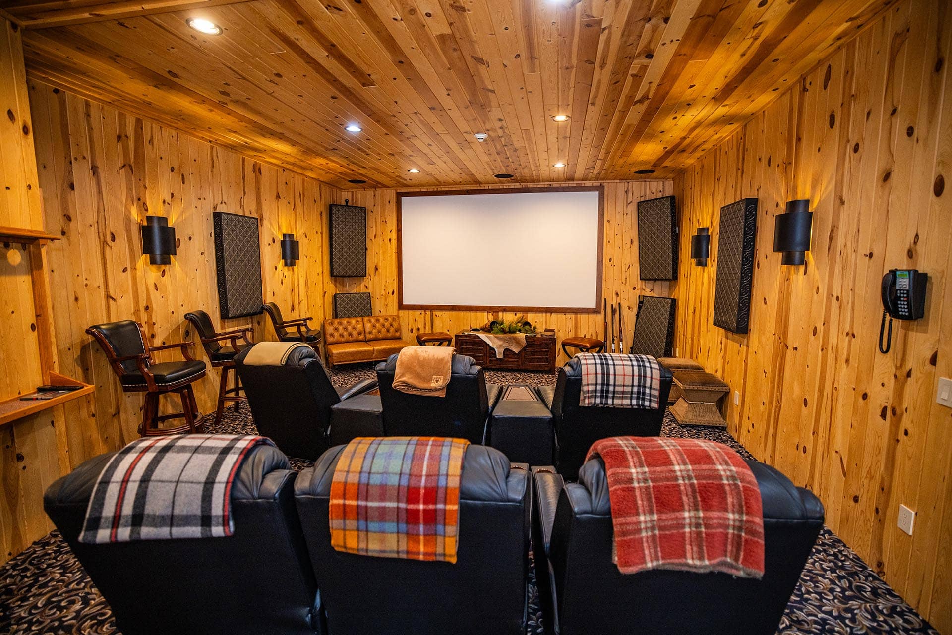 lodge home theater room south dakota paul nelson farm