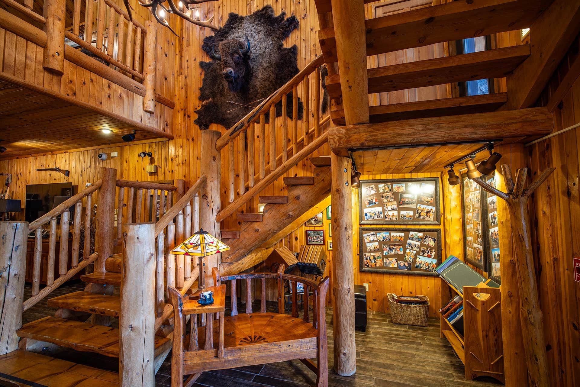 luxury homes for sale with rustic staircase south dakota paul nelson farm