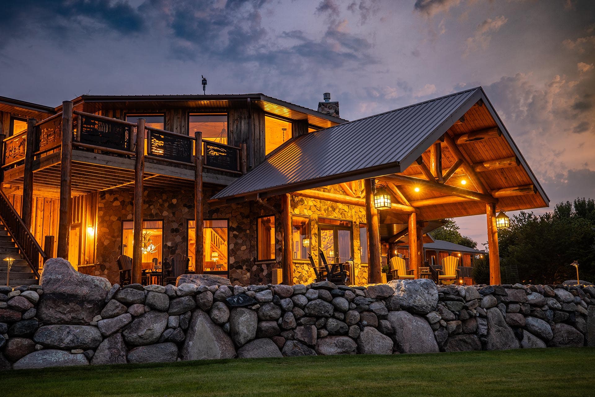 luxury stone lodge exterior land for sale south dakota paul nelson farm