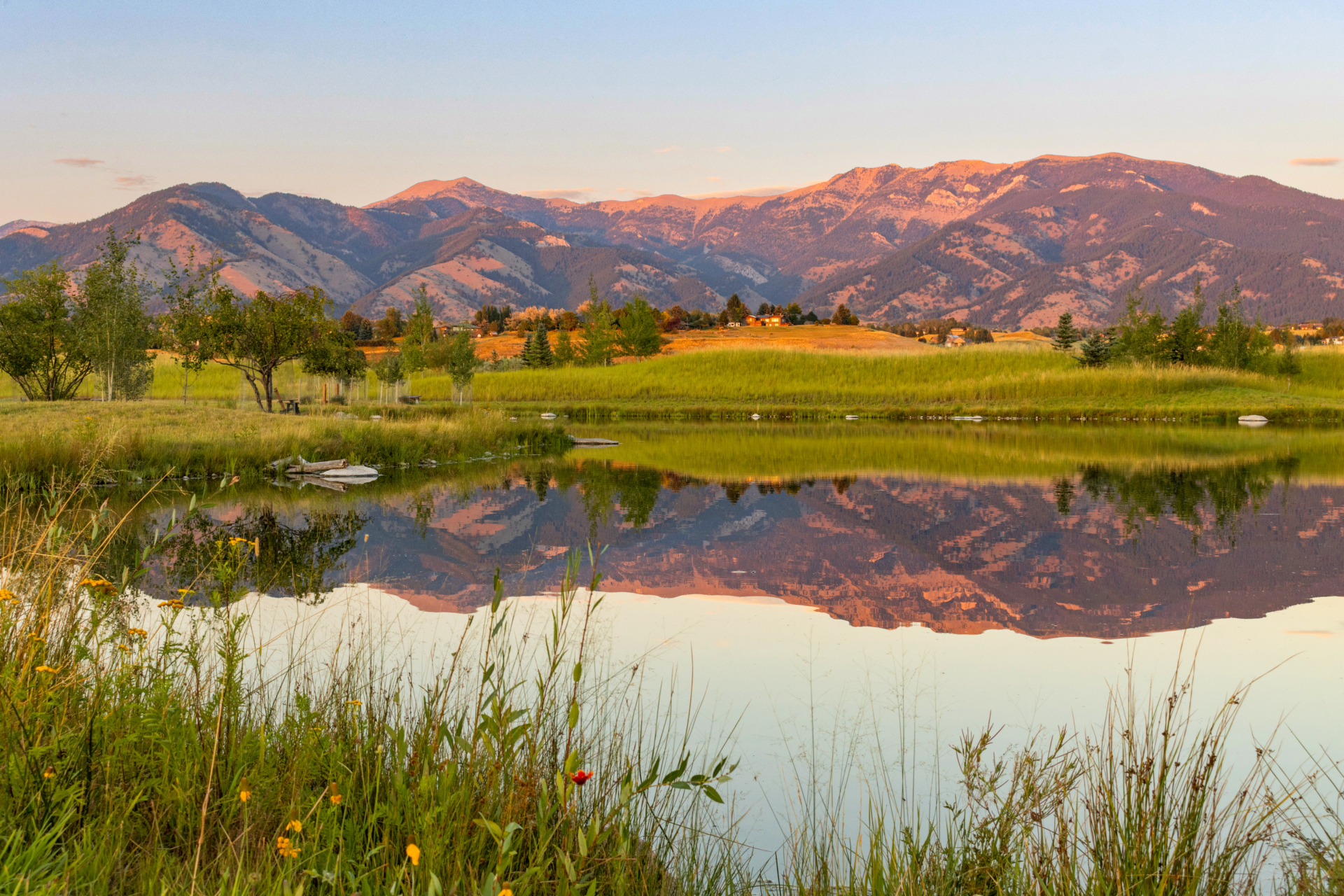 mountain view pond property montana east gallatin riverbend