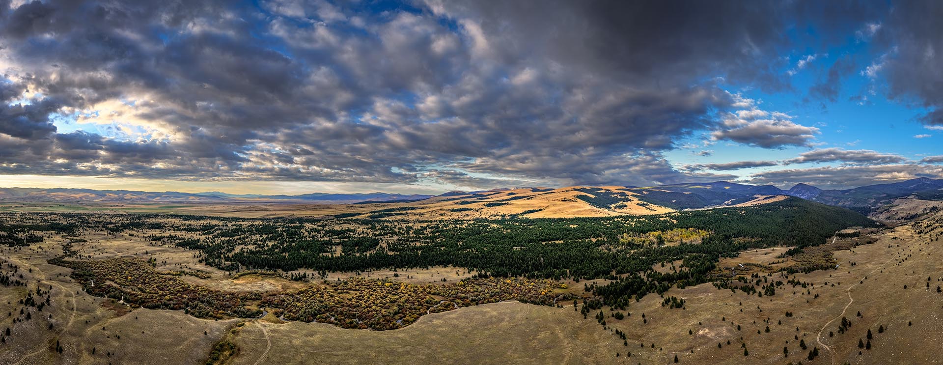 panoramic mountain view land montana dempsey lakes cattle ranch