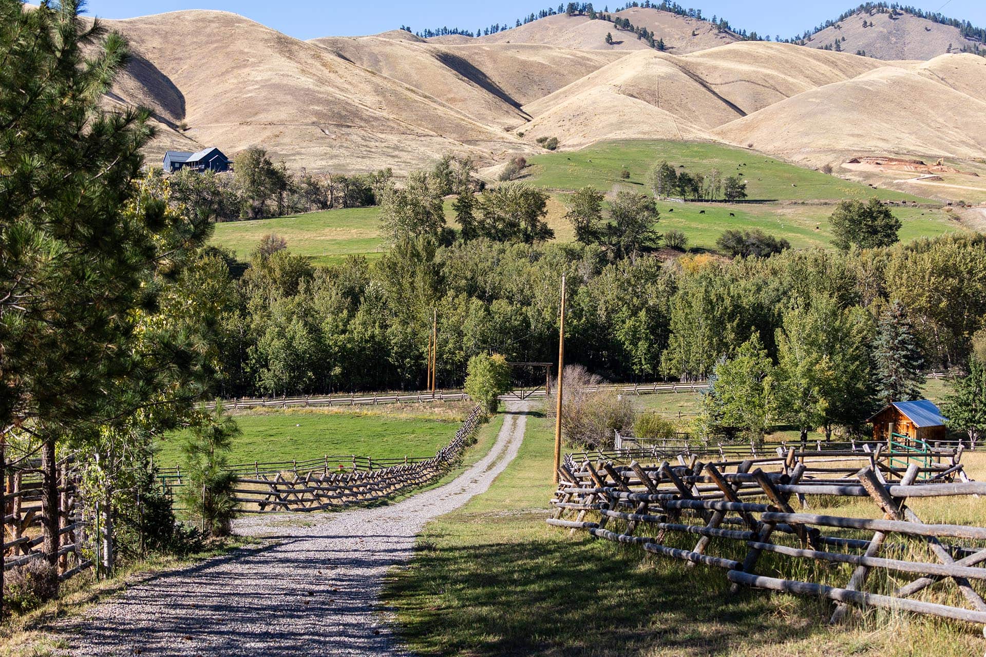 ranch entrance idaho north fork meadows