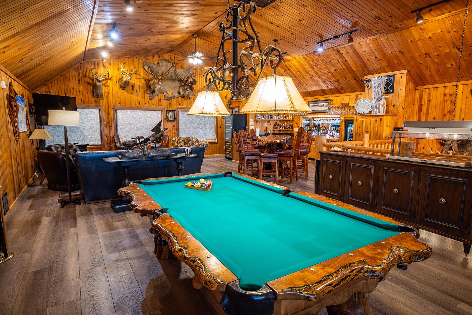 recreational lodge game room south dakota paul nelson farm