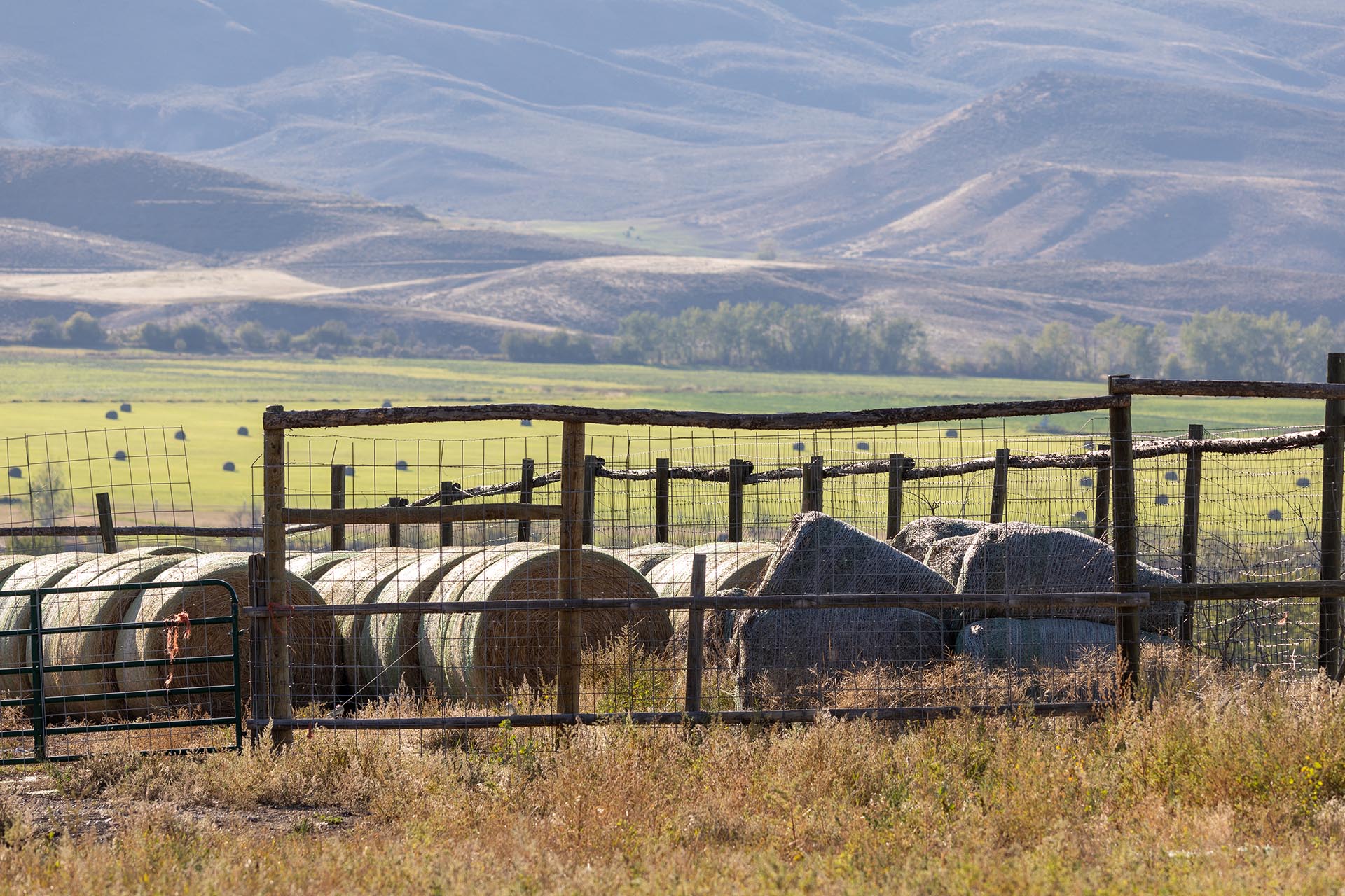 round bail storage idaho jackson corner ranch